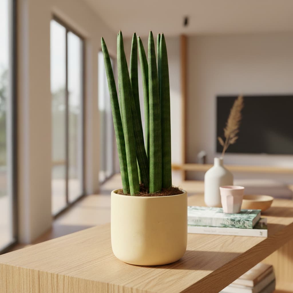 Sansewieria cylindryczna Sansevieria cylindrica o walcowatych liściach
